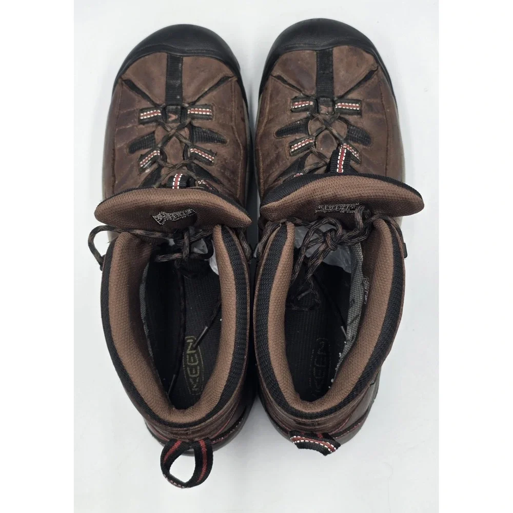 KEEN Targhee II Mid Waterproof Hiking Boots Mens 13 Bison Brown 1010126